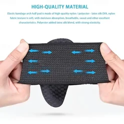 Adjustable Arch Support Brace with Cushioned Pads for Foot Pain Relief - Ideal for Plantar Fasciitis and Everyday Comfort