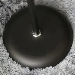 Adjustable Black Floor Lamp with Reading Light Susan Modern Standing Lamp for Living Room/Office Lamp 72