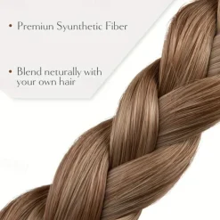 Adjustable Braided Headband Synthetic Hairpiece Hair Hoop Simple Hair Accessories For Women