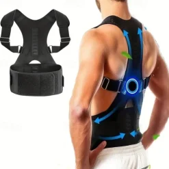Adjustable Double Pull Strap Shoulder Spine Support Belt Lumbar Posture Correction Men Women Orthopedic Upper Back Brace Corset