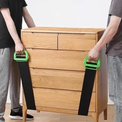 Adjustable Lifting Moving Strap Furniture Moving Straps for Furniture, Boxes, Mattress, Construction Materials and Heavy, Supports Up to 220 Lbs
