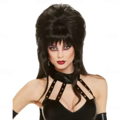 Adult Black Wig Halloween Cosplay Party Wigs