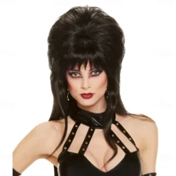 Adult Black Wig Halloween Cosplay Party Wigs