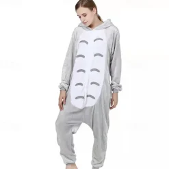 Adults' Animal Nightwear Onesie Costume Carnival Costume Cartoon Onesie Pajamas Kigurumi Pajamas Funny Costume For Men and Women Christmas Carnival Cartoon