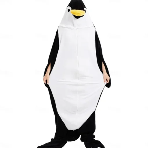 Adults' Animal Onesie Costume Carnival Costume Cartoon Penguin Onesie Pajamas Kigurumi Pajamas Charm Funny Costume For Men and Women Carnival Cartoon