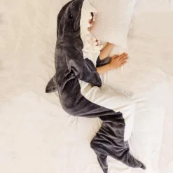 Adults' Animal Onesie Costume Shark Cartoon Onesie Pajamas Kigurumi Pajamas Charm Funny Costume For Men and Women Carnival Masquerade Cartoon