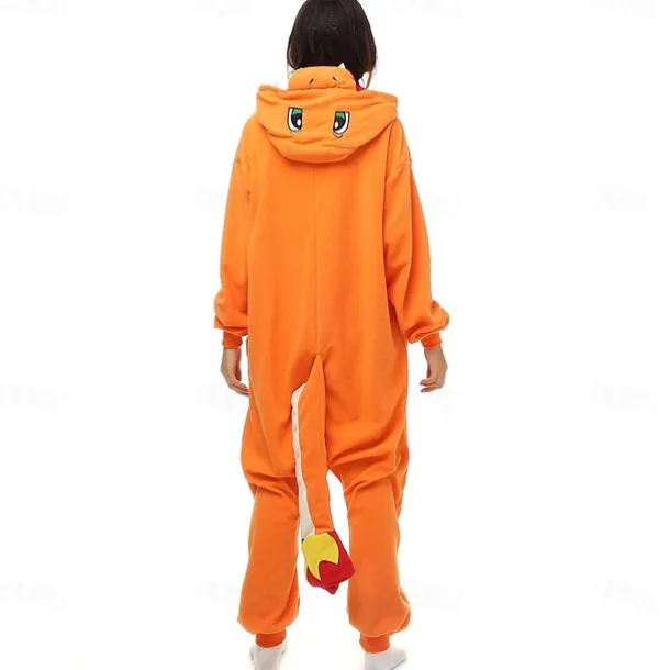 Adults' Cartoon Onesie Costume Carnival Costume Charizar Onesie Pajamas Kigurumi Pajamas Funny Costume For Men and Women Christmas Carnival New Year Cartoon