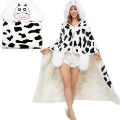 Adults' Character Bathrobe Nightwear Wearable Blanket Cartoon Onesie Pajamas Kigurumi Pajamas Cute For Men and Women Carnival Masquerade Cartoon