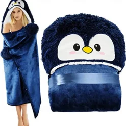 Adults' Character Bathrobe Nightwear Wearable Blanket Cartoon Onesie Pajamas Kigurumi Pajamas Cute For Men and Women Carnival Masquerade Cartoon