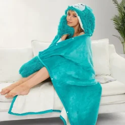 Adults' Character Bathrobe Nightwear Wearable Blanket Cartoon Onesie Pajamas Kigurumi Pajamas Cute For Men and Women Carnival Masquerade Cartoon