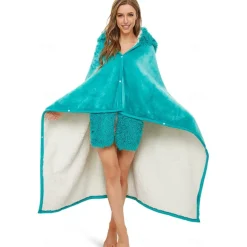 Adults' Character Bathrobe Nightwear Wearable Blanket Cartoon Onesie Pajamas Kigurumi Pajamas Cute For Men and Women Carnival Masquerade Cartoon