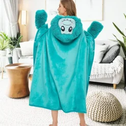 Adults' Character Bathrobe Nightwear Wearable Blanket Cartoon Onesie Pajamas Kigurumi Pajamas Cute For Men and Women Carnival Masquerade Cartoon
