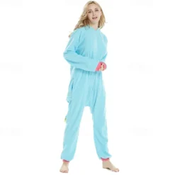 Adults' Character Group Costume Nightwear Onesie Costume Carnival Costume Shark Rabbit Bunny Snorlax Onesie Pajamas Kigurumi Pajamas Funny Costume For Men and Women Carnival Cartoon