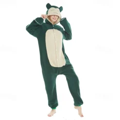 Adults' Character Group Costume Nightwear Onesie Costume Carnival Costume Shark Rabbit Bunny Snorlax Onesie Pajamas Kigurumi Pajamas Funny Costume For Men and Women Carnival Cartoon
