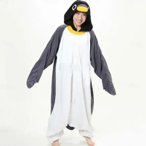 Adults' Character Nightwear Onesie Costume Carnival Costume Penguin Onesie Pajamas Kigurumi Pajamas Funny Costume For Men and Women Carnival Cartoon