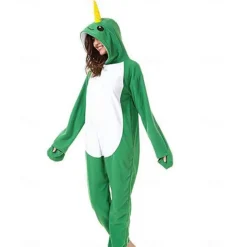 Adults' Character Nightwear Onesie Costume Carnival Costume Unicorn Cat Onesie Pajamas Kigurumi Pajamas For Men and Women Carnival Cartoon