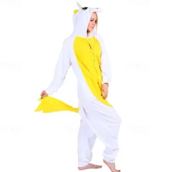Adults' Character Nightwear Onesie Costume Carnival Costume Unicorn Cat Onesie Pajamas Kigurumi Pajamas For Men and Women Carnival Cartoon