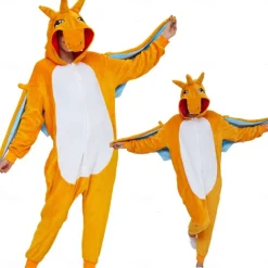 Adults' Character Nightwear Onesie Costume Carnival Costume Unicorn Bat Onesie Pajamas Kigurumi Pajamas For Men and Women Carnival Cartoon