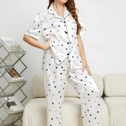 Adults' Heart Bathrobe Pajamas Nightwear Onesie Pajamas Kigurumi Pajamas Cosplay For Women's Dailywear Causal Cartoon