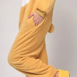 Adults' Patchwork Kigurumi Pajamas with Slippers Onesie Costume Carnival Costume Bear Onesie Pajamas Kigurumi Pajamas Pajamas Funny Costume For Men and Women Christmas Carnival New Year Cartoon