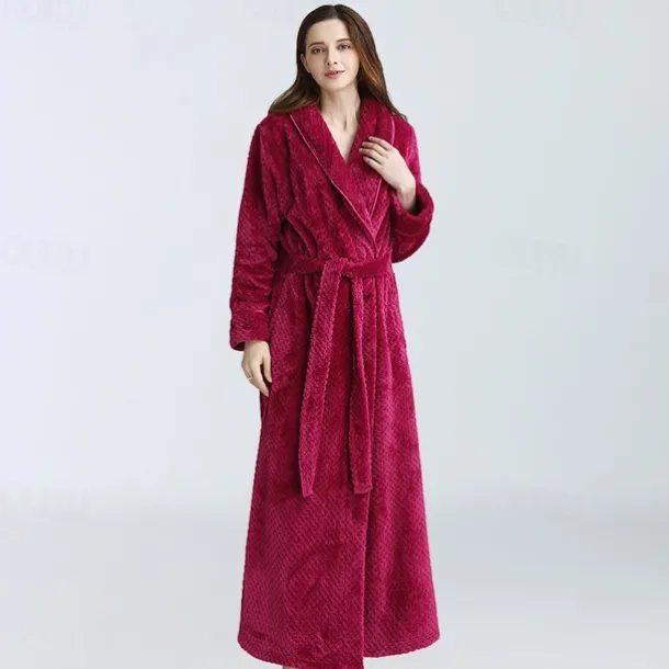 Adults' Solid Color Bathrobe Pajamas Nightwear Onesie Pajamas Kigurumi Pajamas Pajamas For Women's Dailywear Causal Cartoon