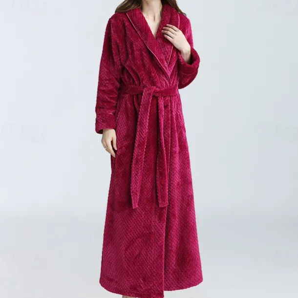 Adults' Solid Color Bathrobe Pajamas Nightwear Onesie Pajamas Kigurumi Pajamas Pajamas For Women's Dailywear Causal Cartoon