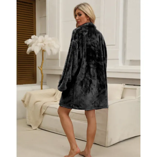 Adults' Solid Color Onesie Pajamas Oversized Hoodie Blanket Wearable Blanket With Pocket Onesie Pajamas Kigurumi Pajamas Cute For Men and Women Carnival Masquerade Cartoon