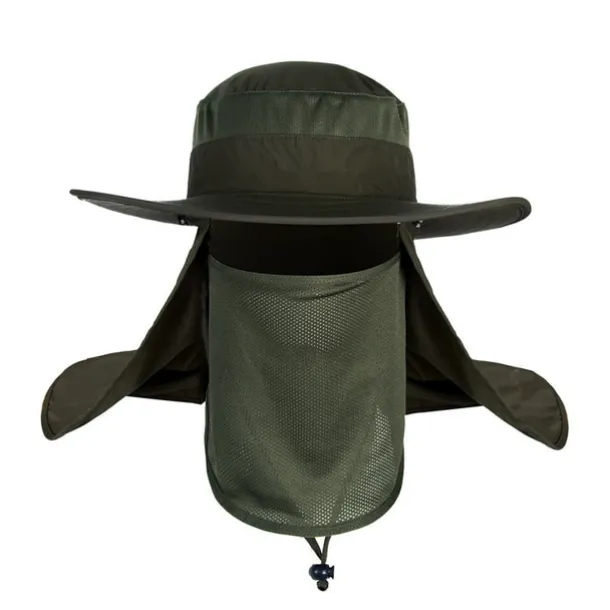 Adults' Wide Brim Sun Hat Bucket Hat with Neck Face Flap Cover UV Protection Anti-Mosquito Hat for Fishing Hiking Outdoor