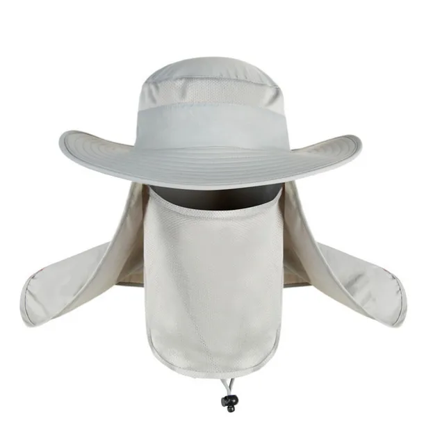 Adults' Wide Brim Sun Hat Bucket Hat with Neck Face Flap Cover UV Protection Anti-Mosquito Hat for Fishing Hiking Outdoor