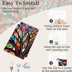 African Folk Art Hanging Tapestry Wall Art Large Tapestry Mural Decor Photograph Backdrop Blanket Curtain Home Bedroom Living Room Decoration