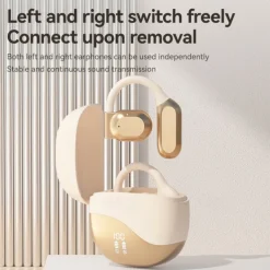 AI Translation Headset - Wireless Real-time translation in 144 languages Active noise cancellation Touch controls Condenser microphone Type-C charging for business travel and social interaction