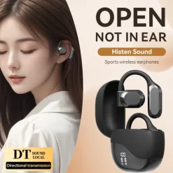 AI Translation Headset - Wireless Real-time translation in 144 languages Active noise cancellation Touch controls Condenser microphone Type-C charging for business travel and social interaction