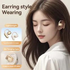 AI Translation Headset - Wireless Real-time translation in 144 languages Active noise cancellation Touch controls Condenser microphone Type-C charging for business travel and social interaction