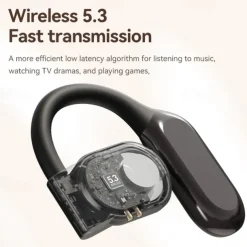 AI Translation Headset - Wireless Real-time translation in 144 languages Active noise cancellation Touch controls Condenser microphone Type-C charging for business travel and social interaction