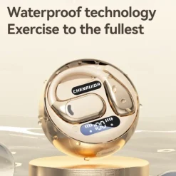 AI Translation Headset Wireless Earbuds Supports 144 Languages Coconut Ball Design USB Type-C Charging Rechargeable Li-Polymer Battery for Language Learning and Everyday Use