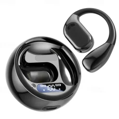 AI Translation Headset Wireless Earbuds Supports 144 Languages Coconut Ball Design USB Type-C Charging Rechargeable Li-Polymer Battery for Language Learning and Everyday Use