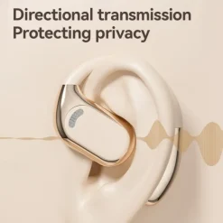 AI Translation Headset Wireless Earbuds Supports 144 Languages Coconut Ball Design USB Type-C Charging Rechargeable Li-Polymer Battery for Language Learning and Everyday Use