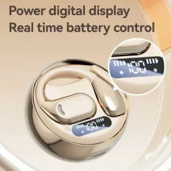 AI Translation Headset Wireless Earbuds Supports 144 Languages Coconut Ball Design USB Type-C Charging Rechargeable Li-Polymer Battery for Language Learning and Everyday Use