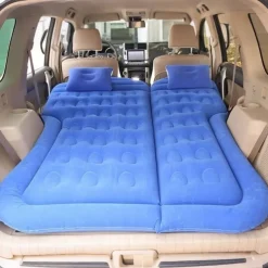 Air Mattress Camping Bed Cushion Pillow Inflatable Thickened Car Air Bed Mattress with Electric Air Pump Portable Sleeping Pad for Travel Camping