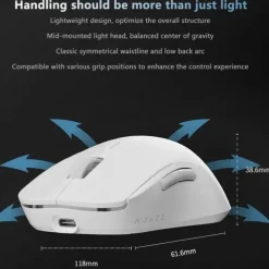 AJAZZ AJ199 2.4GHz Wireless Mouse Optical Mice with USB Receiver Gamer 26000DPI 6 Buttons Mouse For Computer PC Laptop Desktop