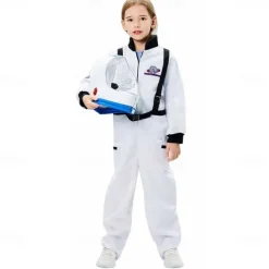 Alien Astronaut rocket Carnival Costume Group Cosplay Costume Kid's Boys Girls' Cosplay Performance Party Stage Halloween Carnival Easy Carnival Costume