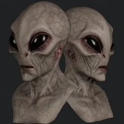 Alien Halloween Mask Halloween Props Realistic Mask Funny Scary Costume Adults' Men's Women's Halloween Carnival Mardi Gras Easy Halloween Costumes Dress Up