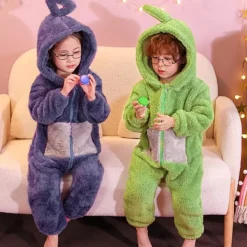 Alien Teletubbies Halloween Cosplay Costume Kigurumi Pajamas Onesies Cosplay Kid's Boys' Girls' Carnival Masquerade Mardi Gras Party / Evening Easy Halloween Costumes Dress Up