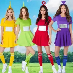 Alien Teletubbies Halloween Dress Headband Carnival Costume Funny Costume Kid's Adults' Women's Carnival Mardi Gras Performance Party Easy Halloween Costumes Dress Up