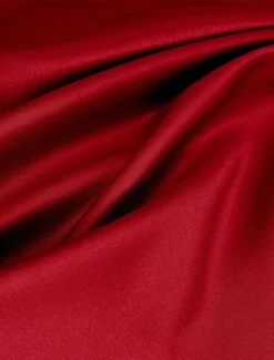 A-Line Cocktail Dresses Elegant Dress Formal Tea Length Long Sleeve Jewel Neck Satin with Pearls Dresses