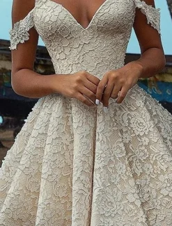 A-Line Cocktail Dresses Elegant Dress Wedding Cocktail Party Short / Mini Short Sleeve V Neck Fall Wedding Reception Lace with Embroidery