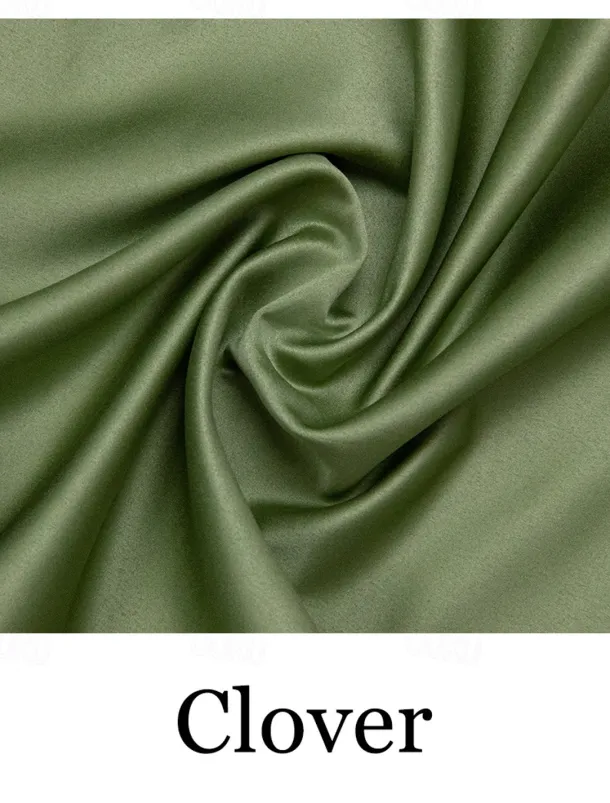 A-Line Evening Gown Elegant Overskirt Jumpsuit Dress Formal Wedding Floral Floor Length Half Sleeve Shirt Collar Satin with Slit Embroidery Appliques