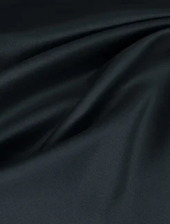 A-Line Evening Gown Elegant Dress Wedding Guest Sweep / Brush Train Long Sleeve Scoop Neck Stretch Satin with Appliques