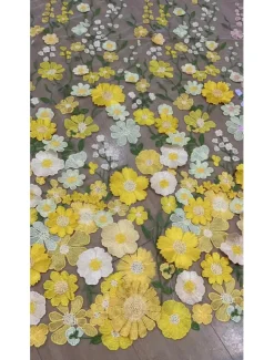 A-Line Floral Cocktail Elegant Dress Formal Gown Wedding Guest Ankle Length Sleeveless Crew Neck Satin with Embroidered Pocket