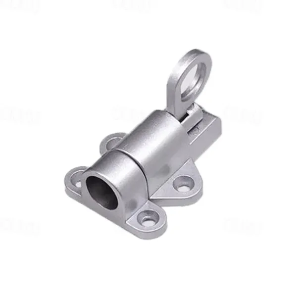Aluminum Alloy Bolt Lock Self-Closing Automatic Latch Window Gate Security Pull Ring Spring Bounce Door Bolt Latch Lock